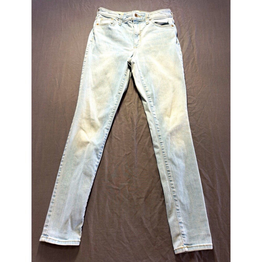 Universal Thread Women’s High Rise Skinny Light Wash Blue Denim Jeans Sz 4 27R